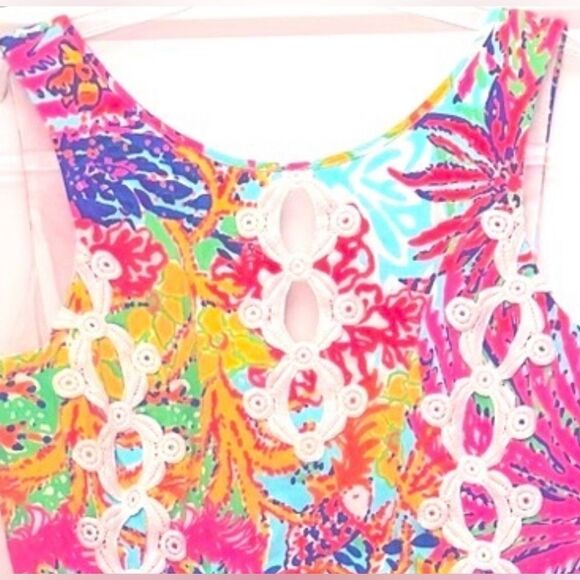 Lilly Pulitzer EMBER SHIFT DRESS Multi Fishing For Compliments - Picture 6 of 10